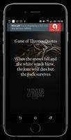 Quotes from Game of Thrones تصوير الشاشة 1