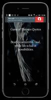 برنامه‌نما Quotes from Game of Thrones عکس از صفحه