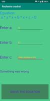 Решение квадратного уравнения скриншот 1