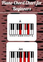 Gráfico de acorde de piano para iniciantes Cartaz