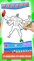 Ben Alien 10 Coloriage الملصق