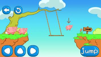 Piggies way home - arcade stage adventure game اسکرین شاٹ 1