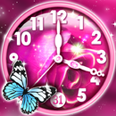 Pink Clock Live Wallpaper APK