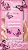 پوستر Pink Butterfly Keyboard