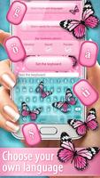 برنامه‌نما Pink Butterfly Keyboard عکس از صفحه