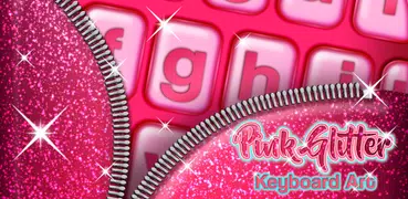 明亮的粉紅色的鍵盤