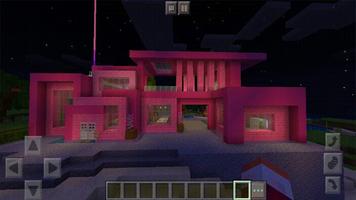 Pink House Map for Minecraft PE Affiche