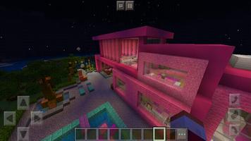 Pink House Map for Minecraft PE capture d'écran 2