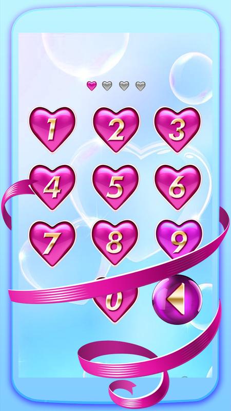 pink love heart lock