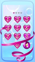 برنامه‌نما Pink Love Heart Lock Screen Pattern عکس از صفحه