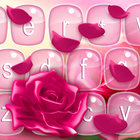 Pink Rose Keyboard أيقونة