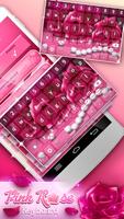 Pink Rose Keyboard تصوير الشاشة 1
