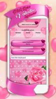 Pink Rose Valentine Keyboard screenshot 2