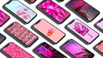 Pink wallpaper poster