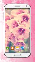 Pink Flowers Live Wallpaper screenshot 1