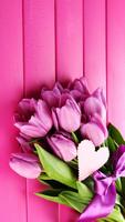 Pink Tulips Live Wallpaper poster