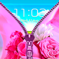 Pink Zipper Lock Screen