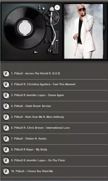 Pitbull Musique Mp3 APK pour Android Télécharger