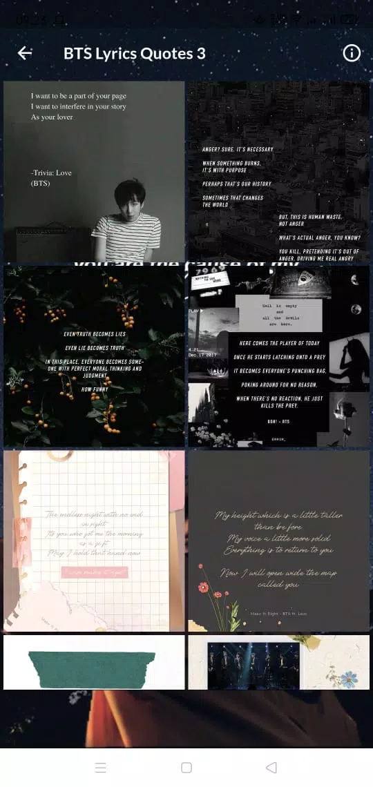 Tải xuống APK BTS Lyrics Quotes Wallpapers cho Android Tải xuống APK BTS Lyrics Quotes Wallpapers cho Android