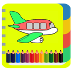 Plane Coloring Book icône