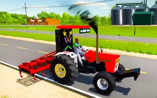 Tractor Driver Tractor Trolley 포스터