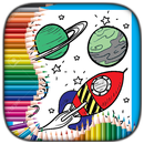 Planètes et livre de coloriage d'étoiles APK