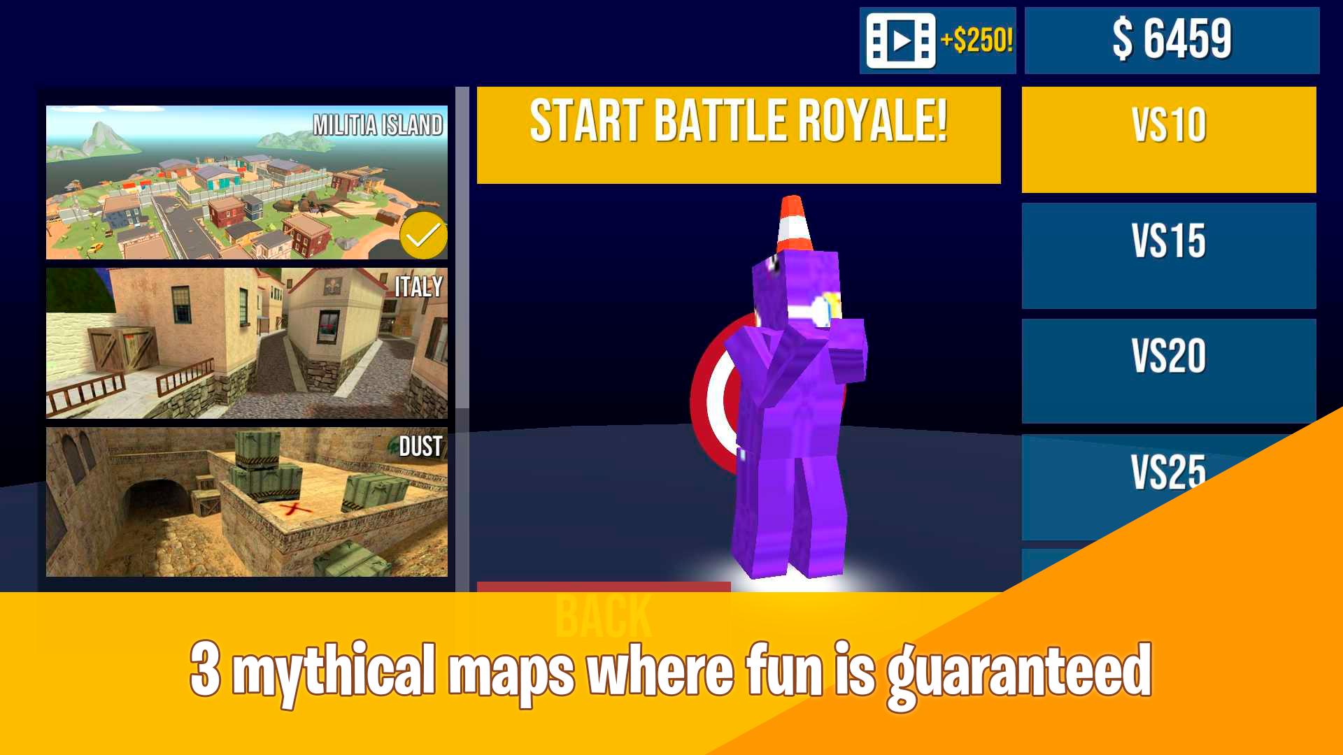 Android 用の ピクセルバトルロワイヤル Fpsシューティング3dゲームオフライン Battle Royale Apk をダウンロード
