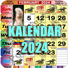 ikon Kalendar Kuda 2024 - Malaysia