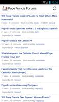Pope Francis Forums captura de pantalla 1