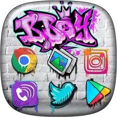 涂鸦 背景 图标 设计 APK 下載