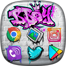 Fond Graffiti Pack Icones Changeur APK