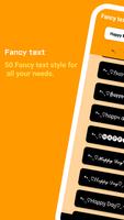 Fancy text poster
