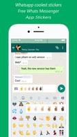 New Whats Messenger App Stickers Free Poster