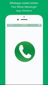 New Whats Messenger App Stickers Free 截图 1