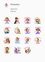Princess Cartoon Stickers capture d'écran 2