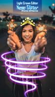 Light Crown Editor 👑 Neon Glitter Photo Effects poster
