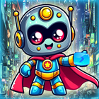 Cute Robot Target Game ícone