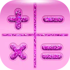 Pretty Pink Glitter Calculator APK download