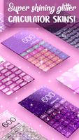 برنامه‌نما Pretty Pink Glitter Calculator عکس از صفحه