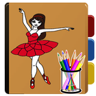 Libro de colorear Princesa - experto en colorear icono