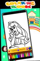 Coloring Book Princess - expert en coloration Affiche