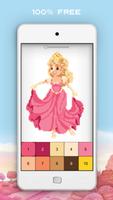 Princess Coloring Book - Glitt captura de pantalla 1
