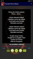 برنامه‌نما Karaoke lagu Nissa Sabyan mp3 ya maulana - lirik عکس از صفحه