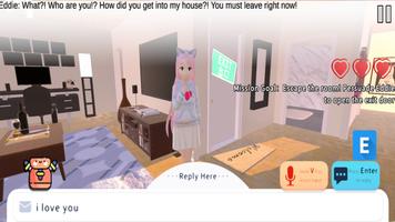 Yandere Ai Girlfriend Game Cartaz