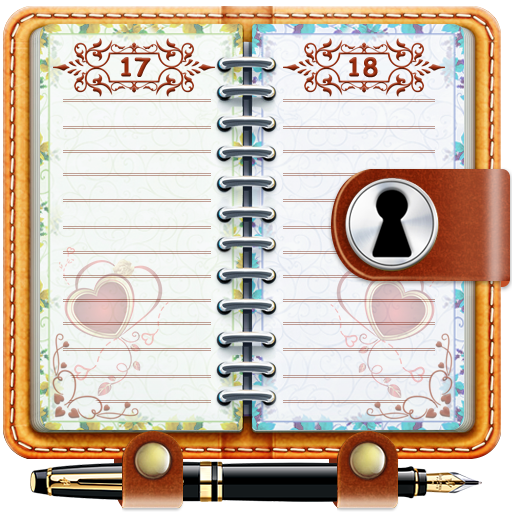 Diary with PIN Password Lock