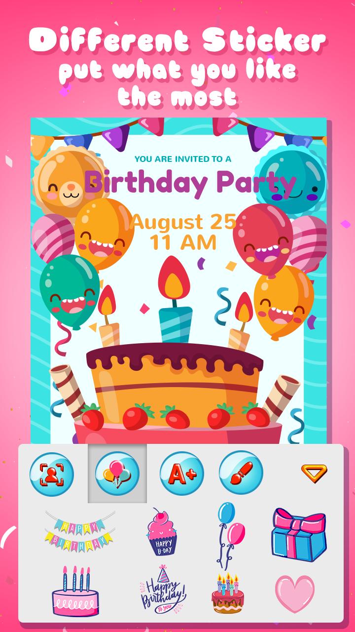 Carte D Invitation Anniversaire Avec Photo Pour Android Telechargez L Apk Carte D Invitation Anniversaire Avec Photo Pour Android Telechargez L Apk