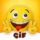 Gros Emoji: Gif Stickers pour WhatsApp icône
