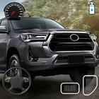 Revo Hilux Car Drive Game ícone