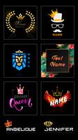 Name Art Plakat