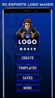 3D Esports Gaming Logo Maker plakat